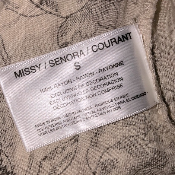 Vintage America size small floral boho top - Picture 6 of 6